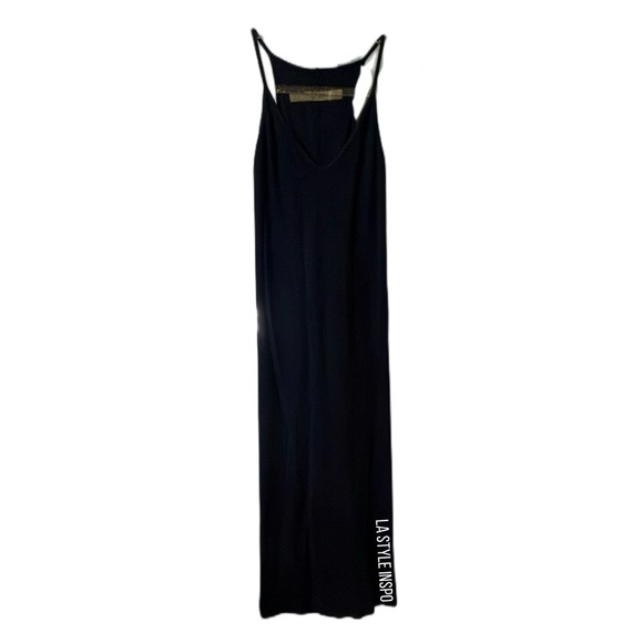 Enza Costa Elegant Black Maxi Dress